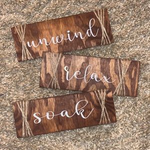 Handmade bathroom decor